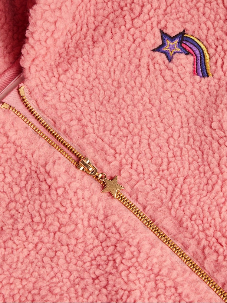 Monsoon Pink Teddy Cosmic Fleece Jacket - Image 1 of 3