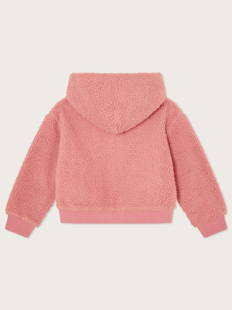 Monsoon Pink Teddy Cosmic Fleece Jacket - Image 2 of 3