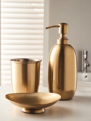 Our House Brass Bathroom Accessories Set - Image 2 of 4