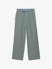 Superdry Green Mini Check Cotton Trousers - Image 6 of 7