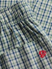 Superdry Green Mini Check Cotton Trousers - Image 7 of 7