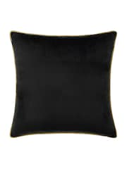 Furn Black Meridian Velvet 45cm X 45cm Cushion Cover - Image 2 of 5