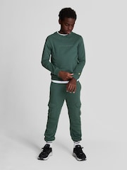 Lyle & Scott Green Boys Cargo Jersey 100% Cotton Joggers - Image 1 of 6
