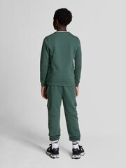 Lyle & Scott Green Boys Cargo Jersey 100% Cotton Joggers - Image 2 of 6