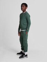 Lyle & Scott Green Boys Cargo Jersey 100% Cotton Joggers - Image 3 of 6
