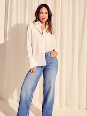 Myleene Klass Oversized 100% Cotton Poplin Shirt - Image 2 of 5