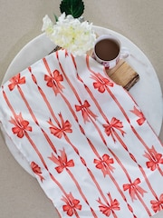 Avalon Home Red Red Ribbons Tea Towel - Image 4 of 6