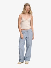 Superdry Pink Athletic Essentials V-Neck Waffle Cami Top - Image 2 of 5