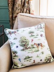 Avalon Home Green Horse Girl Chic Cushion Cover 45x45cm - Image 4 of 5