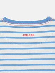 Joules Girls' Flutter Astra Blue Short Sleeve Artwork T-Shirt - Image 4 of 7
