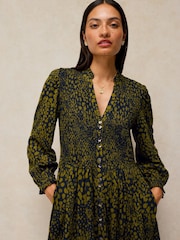 Гірчичний жовтий - White Stuff сукня Ada Shirred - Image 3 of 6