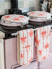 Avalon Home Red Ribbons Oven Gloves - Image 1 of 3
