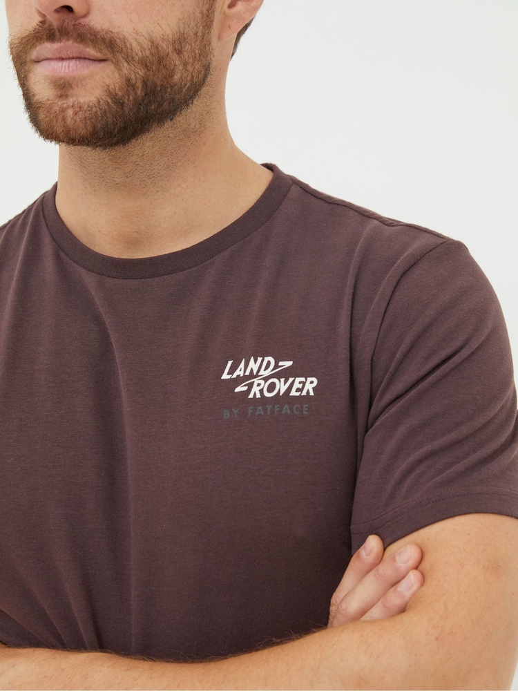 FatFace Purple Landrover Deconstructed Graphic T-Shirt - Image 3 of 5