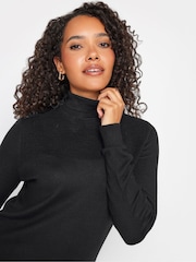 M&Co Black Roll Neck Jumper - Image 4 of 4