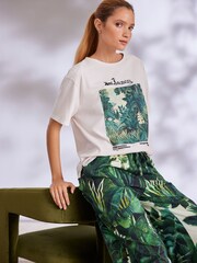 Green Henri Rousseau Cotton Short Sleeve Pyjamas - Image 3 of 5