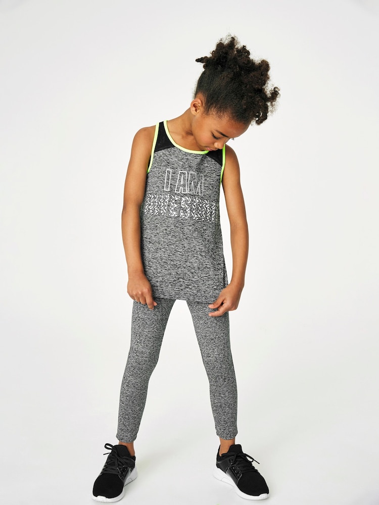 Dunkelgrau meliert - Sport-Leggings (3-16 Jahre) - Bild 2 von 5 Dunkelgrau meliert - Sport-Leggings (3-16 Jahre) - Bild 2 von 5