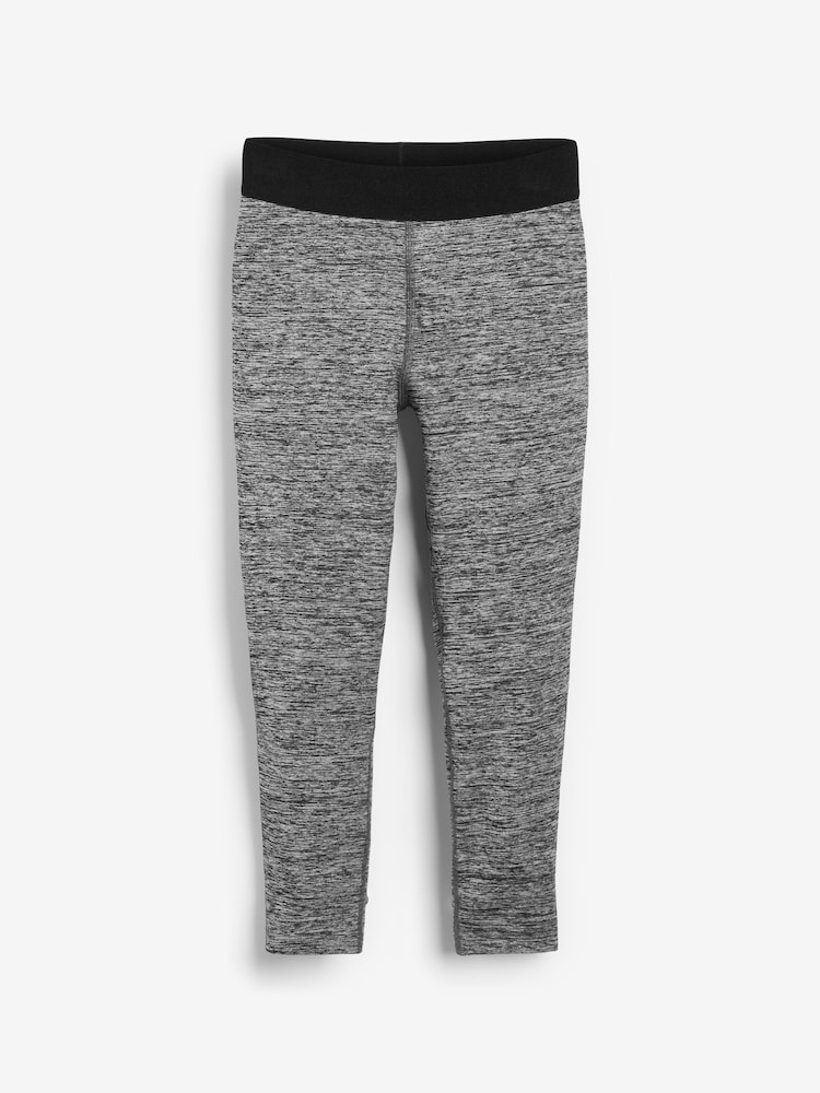 Gris foncé chiné - Leggings de sport (3-16ans) - Image 4 of 5