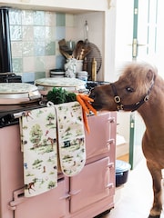 Avalon Home Green Horse Girl Chic Tea Towel - Image 1 of 6