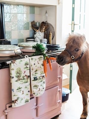 Avalon Home Green Horse Girl Chic Tea Towel - Image 3 of 6