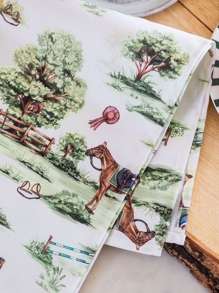 Avalon Home Green Horse Girl Chic Tea Towel - Image 6 of 6 Avalon Home Green Horse Girl Chic Tea Towel - Image 6 of 6