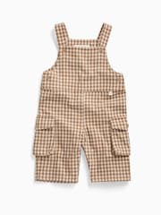 MORI Brown Checked Dungarees - Image 2 of 3