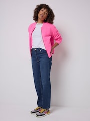 SCAMP & DUDE Pink Quilted Fitted Bomber Jacket - Image 5 of 6