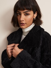 Phase Eight Black Faux Fur Lucy Jacket - Image 6 of 6