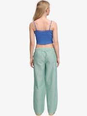 Superdry Green Cotton Stripe Trousers - Image 4 of 7