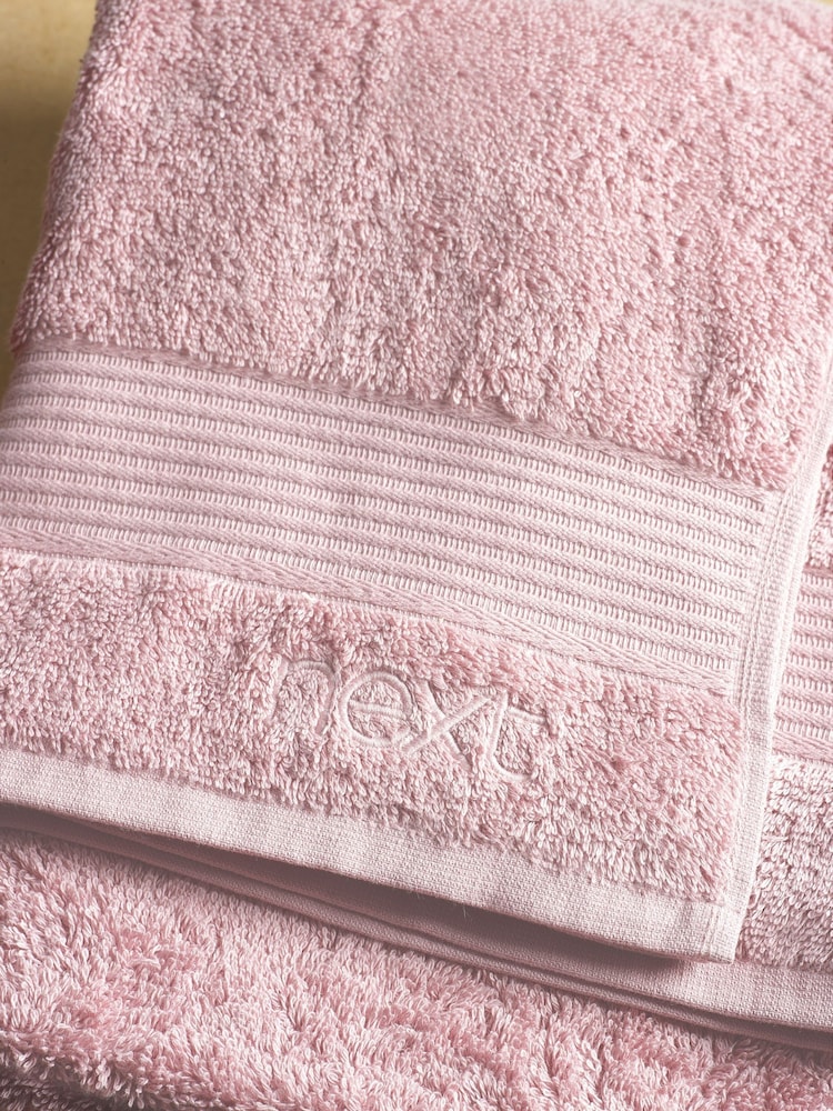 Pink Light Egyptian Cotton Towel - Image 3 of 5