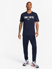 Nike Blue Dri-FIT Totality Tapered Training Joggers - Image 3 of 6