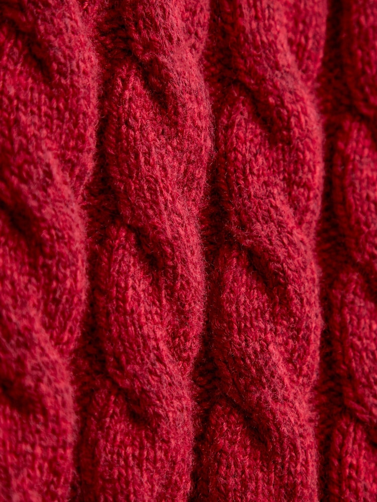 JoJo Maman Bébé Dark Red Reindeer Fairisle Christmas Jumper - Image 4 of 4 JoJo Maman Bébé Dark Red Reindeer Fairisle Christmas Jumper - Image 4 of 4