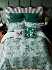 Ted Baker Silver French Bulldog 100% Cotton Cushion - Image 1 of 5