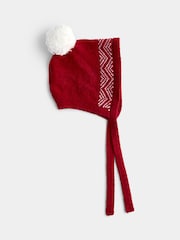 JoJo Maman Bébé Red Fairisle Fair Isle Knitted Romper - Image 6 of 8