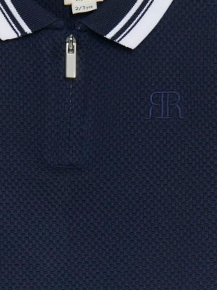 River Island Mini dečki Polo majica s konico s teksturo - Slika 3 iz 3