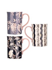 Cath Kidston Set of 3 Cream Wisteria Mugs - Image 2 of 4