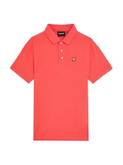 Lyle & Scott Coral Pink Boys Classic Polo Shirt - Image 1 of 3