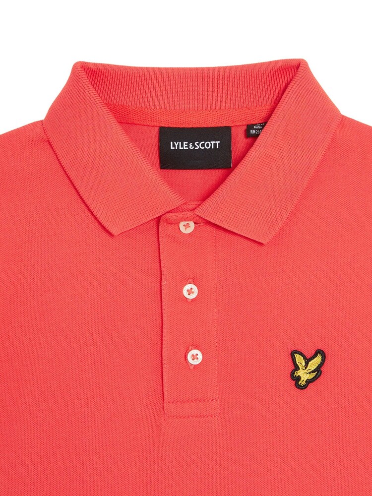 Lyle & Scott Coral Pink Boys Classic Polo Shirt - Image 3 of 3