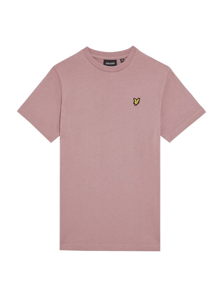 Lyle & Scott Mauve Purple Boys Essentials 100% Cotton Crew Neck T-Shirt - Image 1 of 4