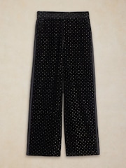White Stuff Black Reagan Velvet Trousers - Image 5 of 6