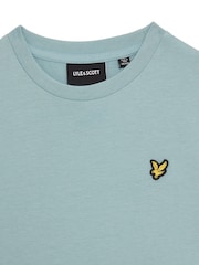 Lyle & Scott Blue Boys Essentials 100% Cotton Crew Neck T-Shirt - Image 2 of 2