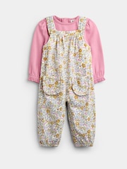 JoJo Maman Bébé Cord Dungaree & Body Set - תמונה 1 מתוך 6