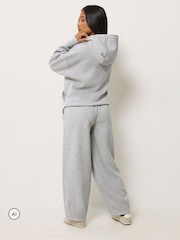 PixieGirl Petite Light Grey Funnel Neck Hoodie & Joggers Set - Image 3 of 6