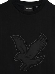 Lyle & Scott Black Boys Large Eagle 100% Cotton T-Shirt - Image 6 of 6