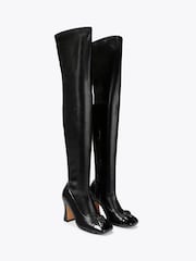 Kurt Geiger London Black Belgravia Cap Over The Knee  Boots - Image 2 of 4