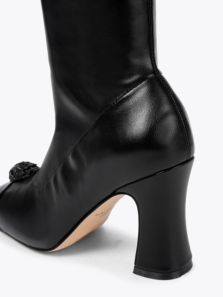 Kurt Geiger London Black Belgravia Cap Over The Knee Boots - Image 4 of 4 Kurt Geiger London Black Belgravia Cap Over The Knee Boots - Image 4 of 4