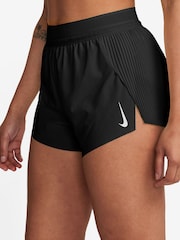 Nike Black Dri-FIT Aero Swift ADV Mid Rise 3 Running Shorts - Image 3 of 10