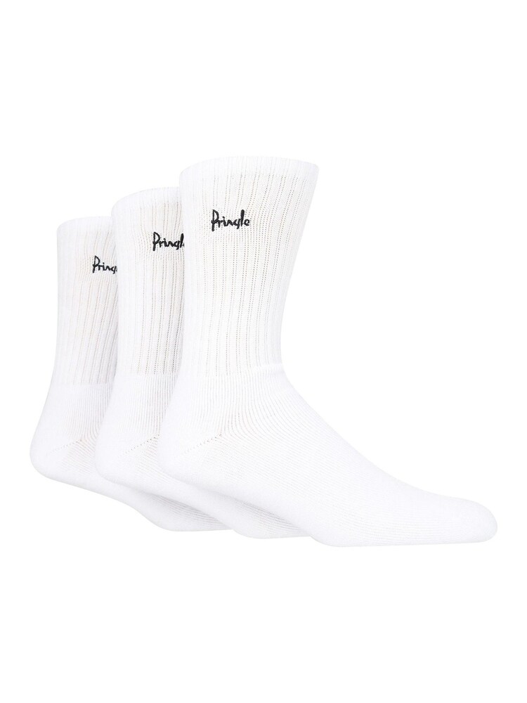 Pringle White Sports Socks 3 Pack - Image 2 of 6