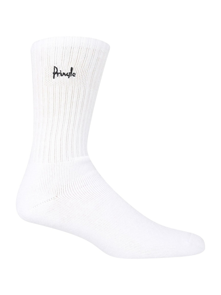 Pringle White Sports Socks 3 Pack - Image 3 of 6