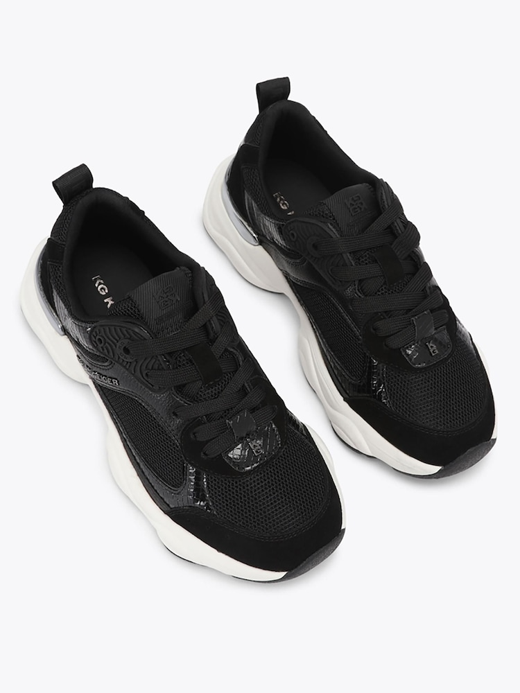 KG Kurt Geiger Black Kimmy Trainers - Image 2 of 4 KG Kurt Geiger Black Kimmy Trainers - Image 2 of 4