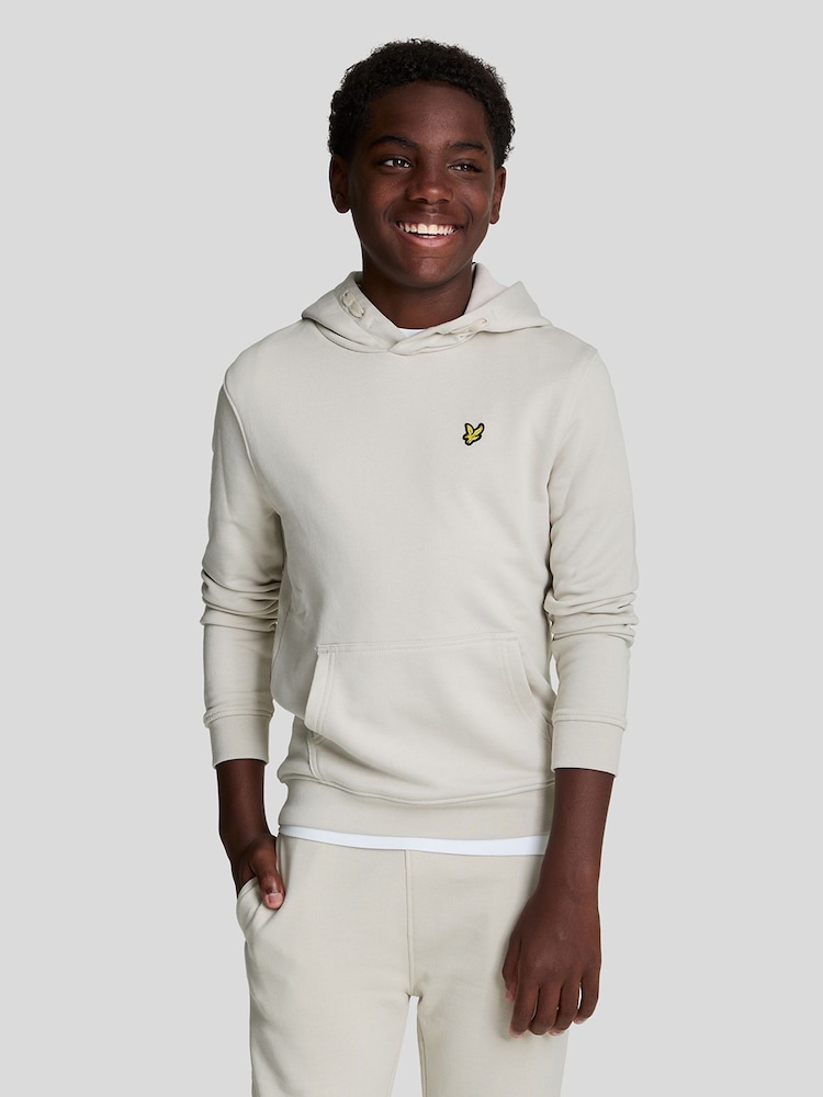 Lyle & Scott Natural Boys 100% Cotton Jersey Hoodie - Image 1 of 4